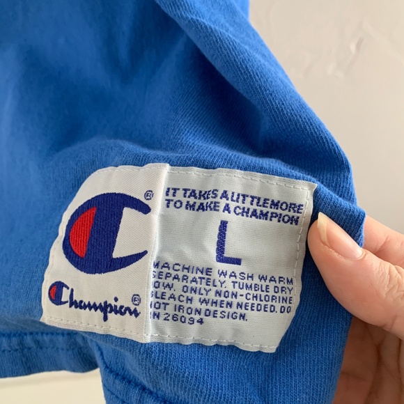 Vintage Champion Embroidered Muscle Tank Top L - Picture 5 of 6